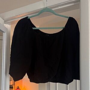 bobi Black Off-Shoulder Blouse